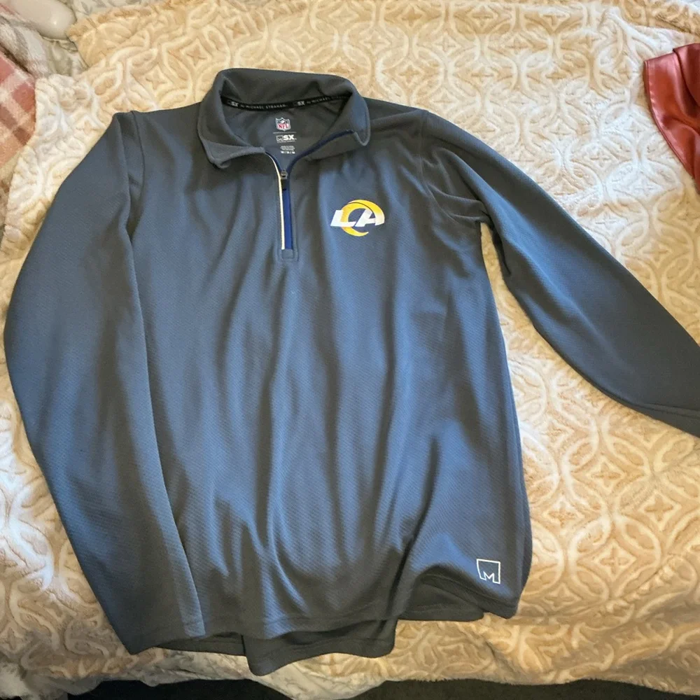 LA Rams NFL Quarter-Zip Pullover | MSX by Michael Strahan | Men’s Medium